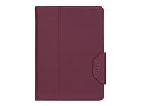 Targus VersaVu - Protection à rabat pour tablette - polyuréthane - bordeaux - 9.7" - pour Apple 9.7-inch iPad (5th generation, 6th generation); 9.7-inch iPad Pro; iPad Air; iPad Air 2 THZ73813GL