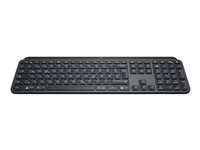 Logitech MX Keys - Clavier - rétroéclairé - Bluetooth, 2.4 GHz - QWERTY - International US - graphite 920-009415