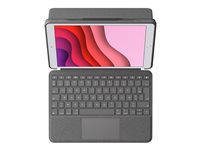 Logitech Combo Touch - Clavier et étui - avec trackpad - rétroéclairé - Apple Smart connector - AZERTY - Français - graphite - pour Apple 10.5-inch iPad Air (3ème génération); 10.5-inch iPad Pro 920-009641