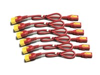 APC - Câblage d'alimentation - power IEC 60320 C13 pour IEC 60320 C14 - 10 A - 1.8 m - rouge - pour P/N: SCL500RMI1UC, SCL500RMI1UNC, SMT3000I-AR, SMT3000R2I-AR, SMTL750RMI2UC, SRT1500RMXLI AP8706S-WWX340