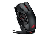 ASUS ROG Spatha - Souris - pour droitiers - laser - 12 boutons - sans fil, filaire - 2.4 GHz - récepteur sans fil USB - noir titane ROG SPATHA