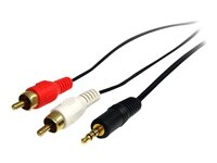 StarTech.com Câble jack audio de 3,5 mm vers double sortie RCA de 1,8 m - Cordon stéréo auxiliaire vers 2 prises RCA - M/M (MU6MMRCA) - Câble audio - mini-phone stereo 3.5 mm mâle pour RCA x 2 mâle - 1.83 m - noir - pour P/N: HD202A, PEXHDCAP60L2, ST121HDBTSC, ST12MHDLNHK, ST12MHDLNHR, ST222HDBT, VID2HDCON2 MU6MMRCA