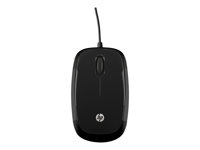 HP X1200 - Souris - droitiers et gauchers - optique - 3 boutons - filaire - USB - noir étincelant - pour HP 14, 15, 17, 20, 22, 24; Pavilion 14, 15, 59X; Pavilion x360; Slimline 290 H6E99AA#ABB