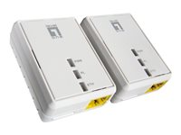 LevelOne CPL - Kit - pont - HomePlug AV (HPAV) (pack de 2) 65033