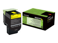 Lexmark - Jaune - original - cartouche de toner - pour Lexmark CX510de, CX510de Statoil, CX510dhe, CX510dthe 80C2XYE