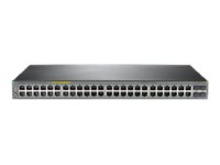 HPE OfficeConnect 1920S 48G 4SFP PPoE+ 370W - Commutateur - C3 - Géré - 24 x 10/100/1000 (PoE+) + 24 x 10/100/1000 + 4 x 100/1000 SFP - de bureau, Montable sur rack, fixation murale - PoE+ (370 W) JL386A