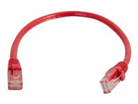 C2G Cat6 Booted Unshielded (UTP) Network Patch Cable - Cordon de raccordement - RJ-45 (M) pour RJ-45 (M) - 1 m - UTP - CAT 6 - moulé, sans crochet, bloqué - rouge 83446