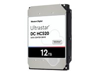 WD Ultrastar DC HC520 HUH721212ALE601 - Disque dur - chiffré - 12 To - interne - 3.5" - SATA 6Gb/s - 7200 tours/min - mémoire tampon : 256 Mo - Self-Encrypting Drive (SED), TCG Encryption, Bulk Data Encryption (BDE) 0F30145