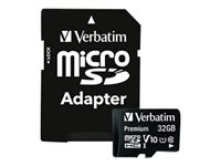 Verbatim - Carte mémoire flash (adaptateur microSDHC - SD inclus(e)) - 32 Go - Class 10 - micro SDHC 44083