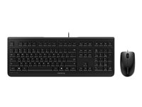 CHERRY DC 2000 - Ensemble clavier et souris - USB - US - commutateur : CHERRY LPK - noir JD-0800EU-2