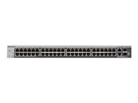 NETGEAR Smart S3300-52X - Commutateur - intelligent - 48 x 10/100/1000 + 2 x 10Gb Ethernet + 2 x Ethernet 10 Go SFP+ - Montable sur rack - AC 100/230 V GS752TX-100NES