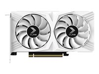 PNY GeForce RTX 4060 8GB OC VERTO DF - Carte graphique - GeForce RTX 4060 - 8 Go GDDR6 - PCIe 4.0 x16 - HDMI, 3 x DisplayPort - blanc VCG40608DFWXPB1-O