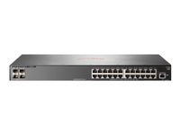 HPE Aruba 2930F 24G 4SFP - Commutateur - C3 - Géré - 24 x 10/100/1000 + 4 x Gigabit SFP (liaison montante) - Montable sur rack JL259A