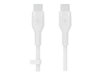 Belkin BOOST CHARGE - Câble USB - 24 pin USB-C (M) pour 24 pin USB-C (M) - 2 m - blanc CAB009BT2MWH