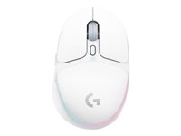 Logitech G G705 - Souris - petites mains - 6 boutons - sans fil - Bluetooth - récepteur USB Logitech LIGHTSPEED - blanc 910-006367