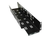 Eaton Adjustable Depth 608 - 808mm - Goulotte de gestion de câbles de rack - noir - 19" ETN-2UCT-3B