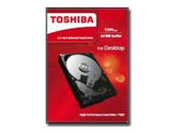 Toshiba P300 - Disque dur - 500 Go - interne - 3.5" - SATA 6Gb/s - 7200 tours/min - mémoire tampon : 64 Mo HDWD105EZSTA