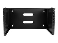 StarTech.com Support de fixation mural 6U 35 cm de profondeur pour panneau de brassage - Noir (WALLMOUNT6) - Armoire - montable sur mur - noir - 6U - 19" WALLMOUNT6