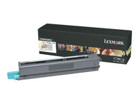 Lexmark - À rendement élevé - noir - original - cartouche de toner LCCP - pour Lexmark C925de, C925dte C925H2KG