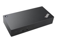 Lenovo ThinkPad USB-C Dock - Station d'accueil - USB-C - VGA - GigE - 90 Watt - pour ThinkPad L590; P43; P53; X1 Carbon (7th Gen); X1 Extreme (2nd Gen); X1 Yoga (4th Gen) 40A90090UK