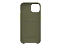 LifeProof WAKE - Coque de protection pour téléphone portable - 85 % de plastique recyclé provenant de l'océan - vert gambit - modèle d'onde douce - pour Apple iPhone 13 77-83564