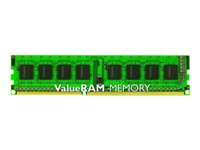 Kingston ValueRAM - DDR3 - module - 4 Go - DIMM 240 broches - 1600 MHz / PC3-12800 - CL11 - 1.5 V - mémoire sans tampon - non ECC KVR16N11S8/4