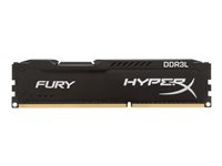 HyperX FURY - DDR3L - kit - 16 Go: 2 x 8 Go - DIMM 240 broches - 1866 MHz / PC3L-14900 - CL11 - 1.35 / 1.5 V - mémoire sans tampon - non ECC - noir HX318LC11FBK2/16