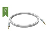 VISION Techconnect - Câble audio - jack mini mâle pour jack mini mâle - 2 m - double blindage - blanc TC 2M3.5MMP