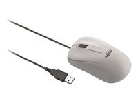 Fujitsu M520 - Souris - droitiers et gauchers - optique - 3 boutons - filaire - USB - gris - pour Celsius H7510, J5010, W5010; ESPRIMO D7010, D7011, D9010, D9011, G9010, K5010/24, P9910 S26381-K467-L101