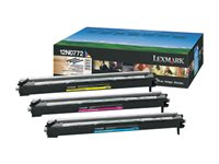 Lexmark - Jaune, cyan, magenta - original - kit de développement - pour Lexmark C910, C912, C920, X912 12N0772