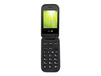 DORO 2404 - Téléphone de service - double SIM - RAM 16 Mo - microSD slot - Écran LCD - 320 x 240 pixels - rear camera 0,3 MP - noir 7356