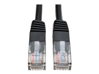 Tripp Lite 7ft Cat5e / Cat5 350MHz Molded Patch Cable RJ45 M/M Black 7' - Cordon de raccordement - RJ-45 (M) pour RJ-45 (M) - 2.1 m - UTP - CAT 5e - moulé, bloqué - noir N002-007-BK