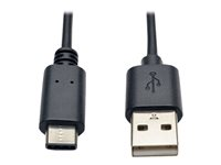 Eaton Tripp Lite Series USB-A to USB-C Cable, USB 2.0, (M/M), 6 ft. (1.83 m) - Câble USB - 24 pin USB-C (M) pour USB (M) - USB 2.0 - 1.83 m - moulé - noir U038-006