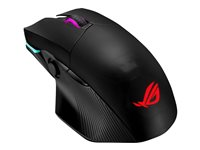 ASUS ROG Chakram - Souris - optique - sans fil, filaire - Bluetooth, 2.4 GHz - récepteur sans fil USB - noir - pour ROG Strix G15; ROG Zephyrus Duo 15 SE; ROG Zephyrus G14; TUF Gaming Dash F15; TUF505 90MP01K0-BMUA00