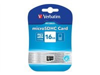 Verbatim - Carte mémoire flash - 16 Go - Class 10 - micro SDHC 44010