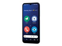 DORO 8200 - 4G smartphone - RAM 4 Go / Mémoire interne 64 Go - microSD slot - 6.1" - 1560 x 720 pixels - 3 x caméras arrière 16 MP, 2 MP, 2 MP - front camera 5 MP - bleu foncé 8415