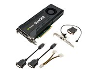 NVIDIA Quadro K5200 - Carte graphique - Quadro K5200 - 8 Go GDDR5 - PCIe 3.0 x16 - 2 x DVI, 2 x DisplayPort VCQK5200-PB