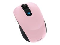 Microsoft Sculpt Mobile Mouse - Souris - droitiers et gauchers - optique - 3 boutons - sans fil - 2.4 GHz - récepteur sans fil USB - orchidée claire 43U-00020