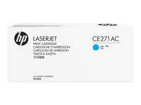 HP 650A - Cyan - originale - cartouche de toner (CE271AC) Contract - pour Color LaserJet Enterprise CP5520, CP5525, M750 CE271AC
