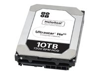 WD Ultrastar He10 HUH721010ALE601 - Disque dur - chiffré - 10 To - interne - 3.5" - SATA 6Gb/s - 7200 tours/min - mémoire tampon : 256 Mo - Self-Encrypting Drive (SED) 0F27605