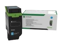 Lexmark - Cyan - original - boîte - cartouche de toner LCCP, LRP - pour Lexmark CS531dw, CS632dwe, CX635adwe 75M20C0