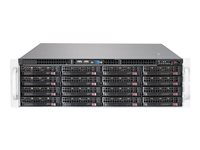 Supermicro SC836 BE2C-R1K03JBOD - Montable sur rack - 3U - SATA/SAS - hot-swap 1000 Watt - noir CSE-836BE2C-R1K03JBOD