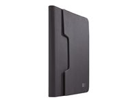 Case Logic SureFit Rotating Folio - Étui à rabat pour tablette - polyuréthane - noir - 10" CRUE110