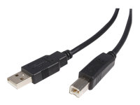 StarTech.com Câble USB 2.0 A vers B de 4,5 m - Cordon USB A vers USB B - Mâle / Mâle - Noir - Câble USB - USB (M) pour USB type B (M) - USB 2.0 - 4.6 m - moulé - noir - pour P/N: SV231DPDDUA2, SV431DL2DU3A, SV431DPUA2, USB2001EXT2NA, USB2002EXT2NA, USB2004EXT2NA USB2HAB15