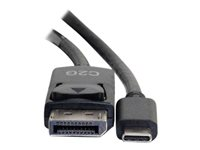 C2G 0.9m (3ft) USB C to DisplayPort Adapter Cable Black - 4K Audio / Video Adapter - Adaptateur vidéo externe - USB-C - DisplayPort - noir 80541