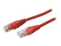 Uniformatic - Câble réseau - RJ-45 (M) pour RJ-45 (M) - 3 m - UTP - CAT 5e - moulé, bloqué - rouge 20443