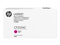 HP 654A - Magenta - originale - LaserJet - cartouche de toner (CF333A) - pour Color LaserJet Enterprise M651dn, M651n, M651xh; Color LaserJet Managed M651dnm, M651xhm CF333AC