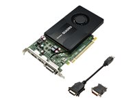 NVIDIA Quadro K2200 - Carte graphique - Quadro K2200 - 4 Go GDDR5 - PCIe 2.0 x16 - DVI, 2 x DisplayPort VCQK2200-PB