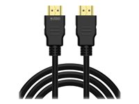 Urban Factory BASEE - High speed - câble HDMI avec Ethernet - HDMI mâle pour HDMI mâle - 1.5 m - noir - moulé, support pour 4K60Hz HDM15UF