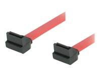 C2G 90° to 90° Right Angle - Câble SATA - Serial ATA 150/300/600 - SATA (F) pour SATA (F) - 1 m - connecteur à 90°, connecteur à angle droit - rouge 81827